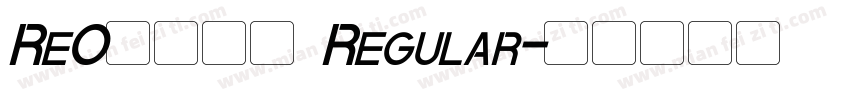 Re0拉姆赛高 Regular字体转换